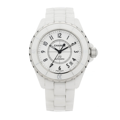 Chanel Stainless Steel Ceramic 38mm J12 Automatic Watch White 1 of 5