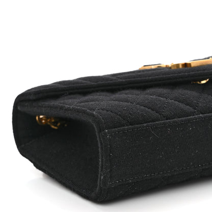 Saint Laurent Jersey Mixed Matelasse Triquilt Small Monogram Satchel 8 of 9