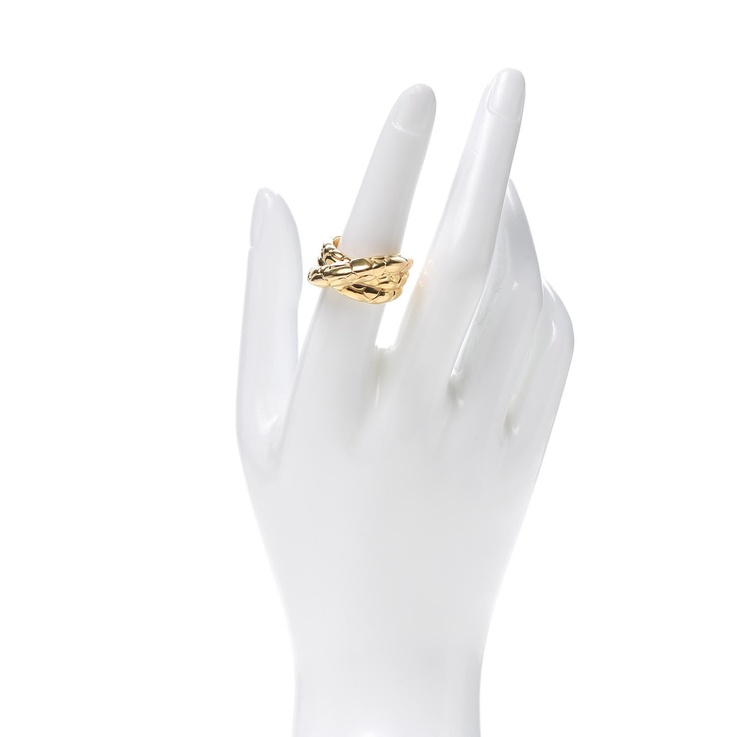 John Hardy 18K Yellow Gold Kali Twist Ring 54 7 2 of 5