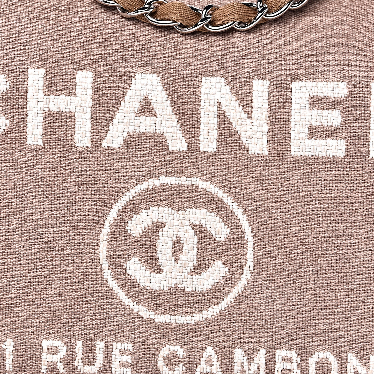 Canvas Medium Deauville Tote Beige