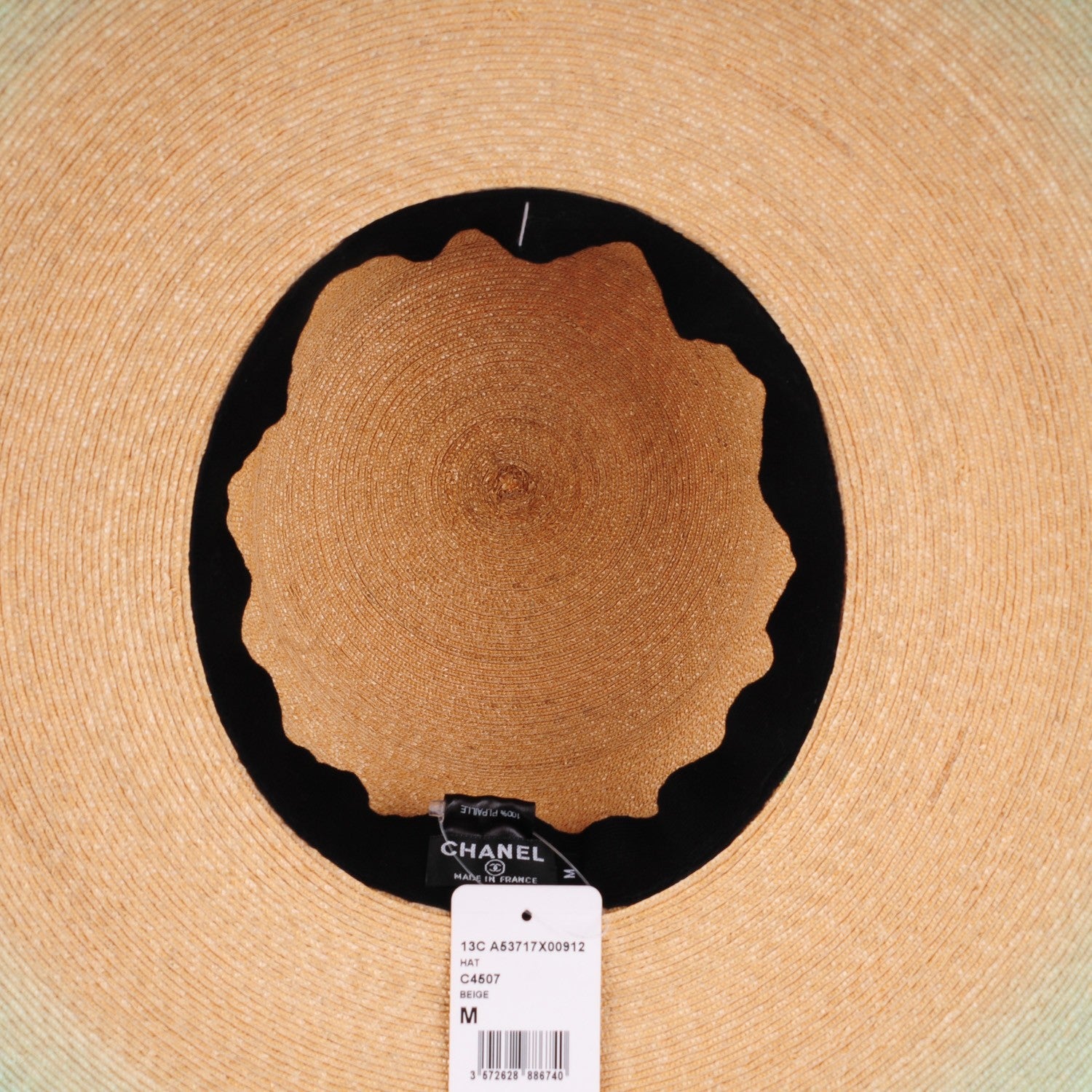 Chanel Straw CC Floppy Hat M Beige 8 of 8