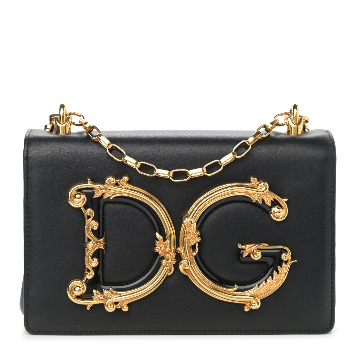 Dolce & Gabbana Nappa DG Girls Shoulder Bag Black 1 of 11
