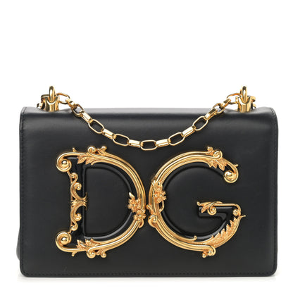 Dolce & Gabbana Nappa DG Girls Shoulder Bag Black 1 of 11