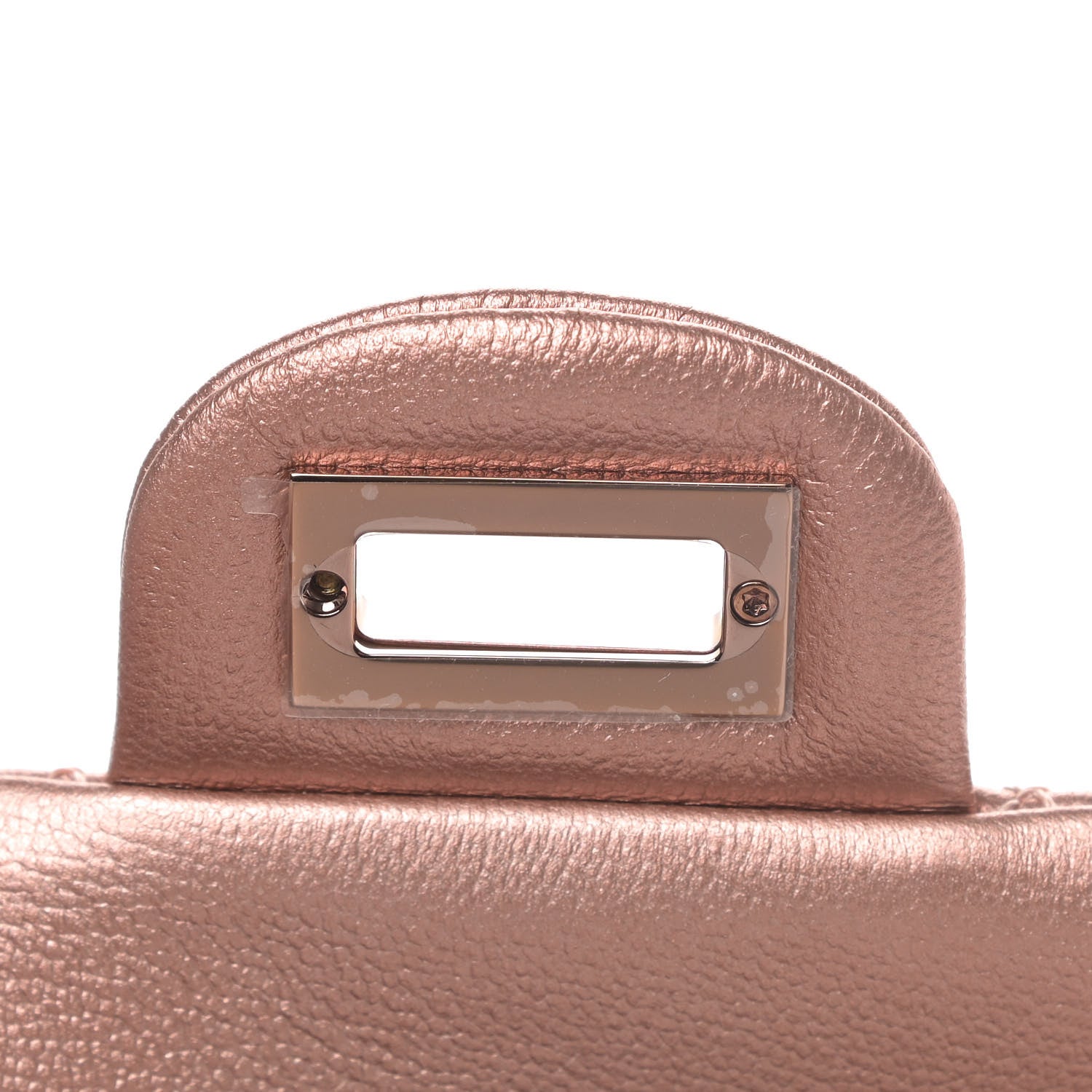 Chanel Metallic Grained Calfskin Quilted 2.55 Reissue Mini Flap Copper Pink 12 of 14
