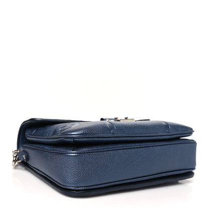 Louis Vuitton Metallic Empreinte Monogram Giant Pochette Metis Navy Nacre 4 of 10