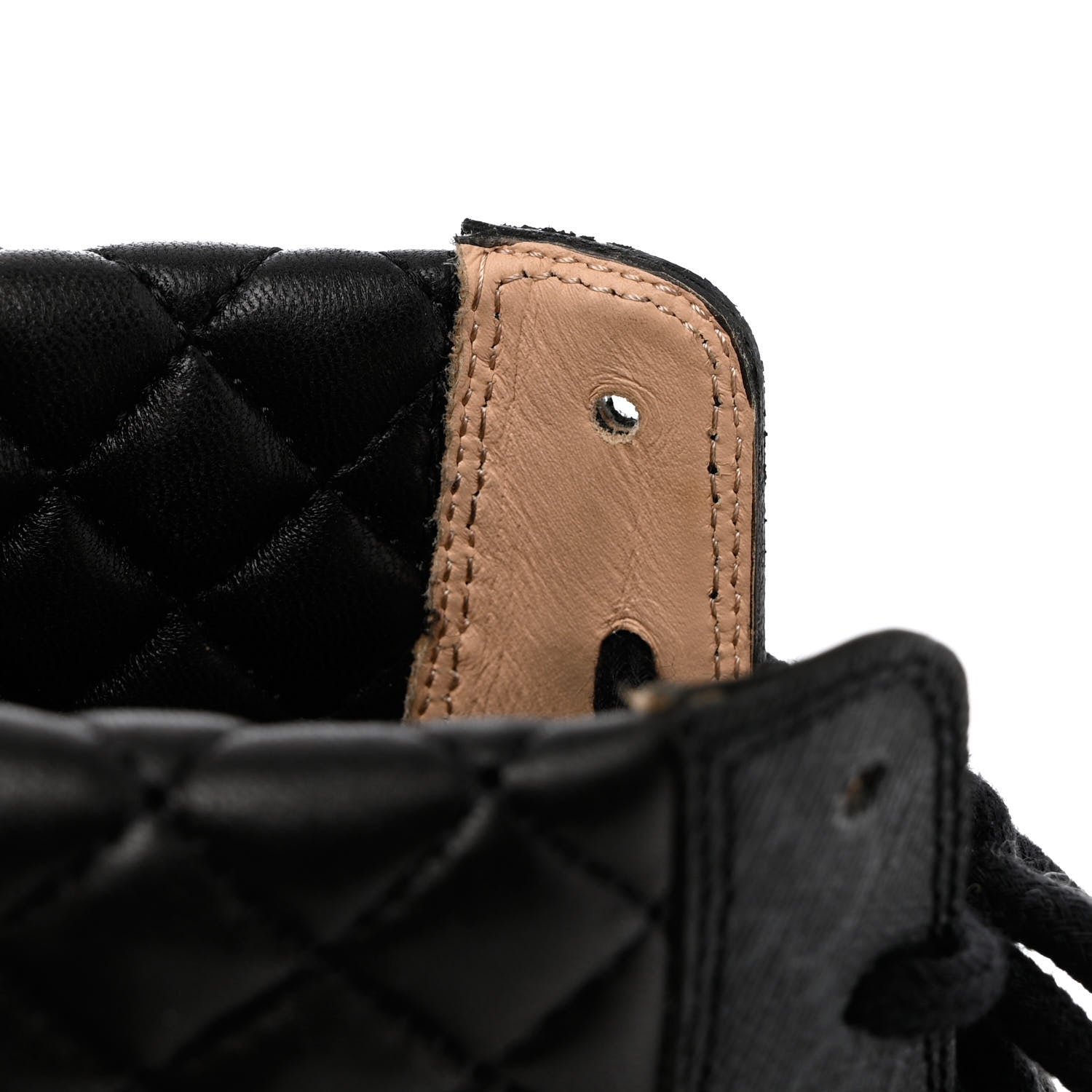 Gucci Apollo Calfskin GG Supreme Nappa Samoa Quilted Lace Up Ankle Boots 36.5 Black 9 of 10