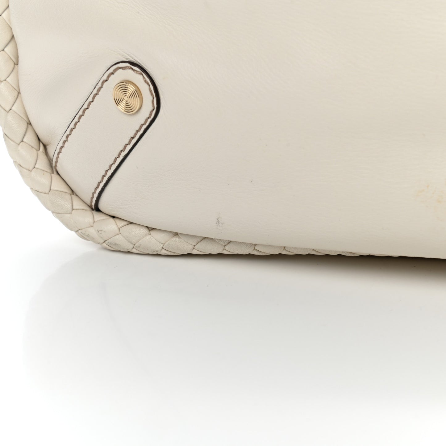 Calfskin Britt Medium Shoulder Bag White