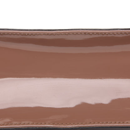 Valentino Garavani Patent Large Glam Lock Rockstud Flap Dark Blush 11 of 12