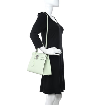 Hermes Epsom Kelly Sellier 28 Vert Fizz 2 of 10