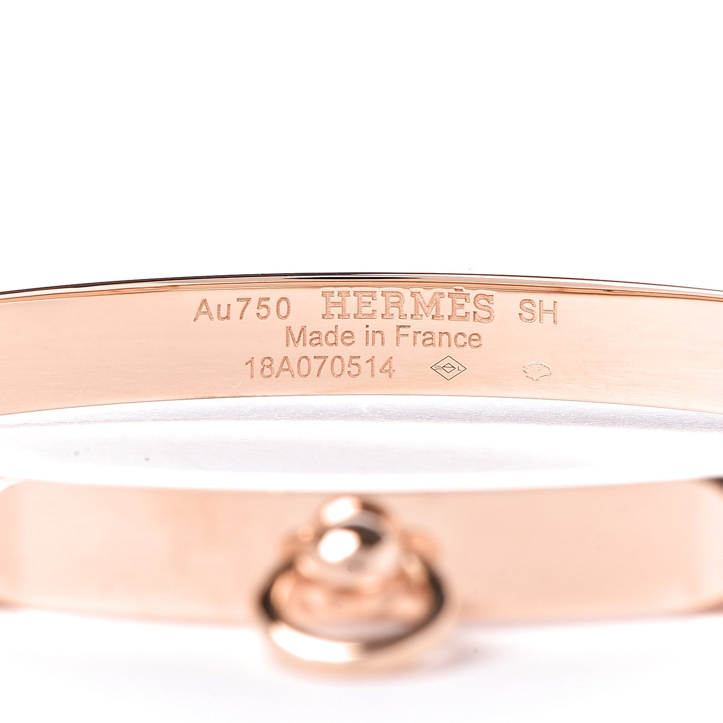 18K Rose Gold PM Collier De Chien Bracelet SH