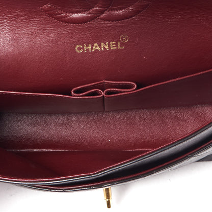 Chanel Lambskin Quilted Medium Double Flap Black 8 of 9