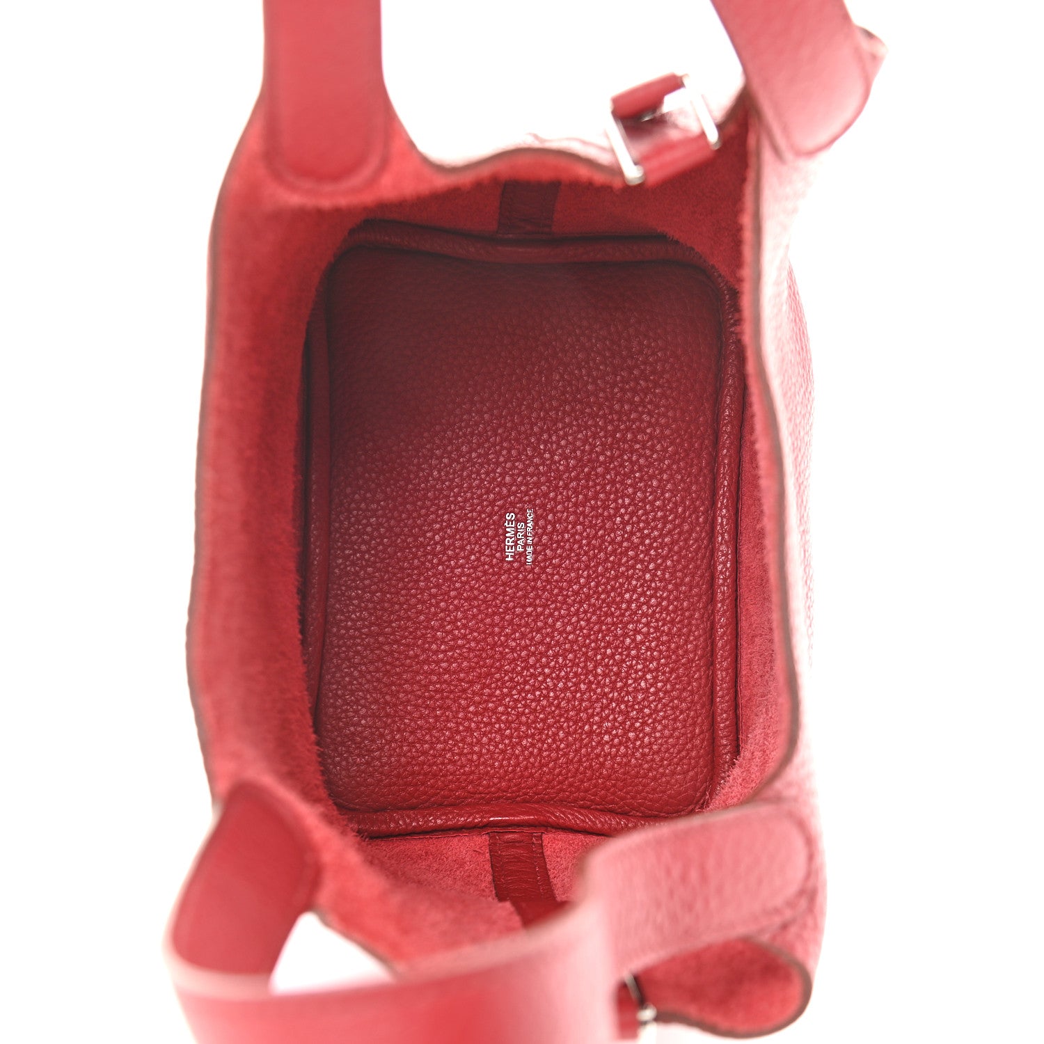 Hermes Taurillon Clemence Picotin Lock 18 PM Rouge Garance 4 of 8