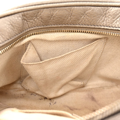 Gucci Metallic Pebbled Calfskin Small Soho Disco Bag Golden Beige 12 of 12