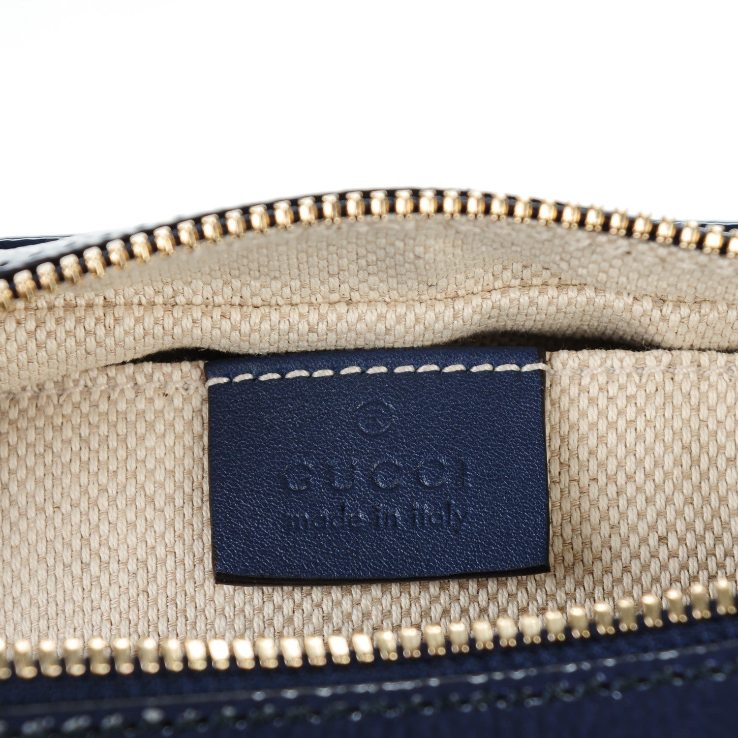 Gucci Vernice Naplack Small Soho Disco Bag Uniform Blue 6 of 7