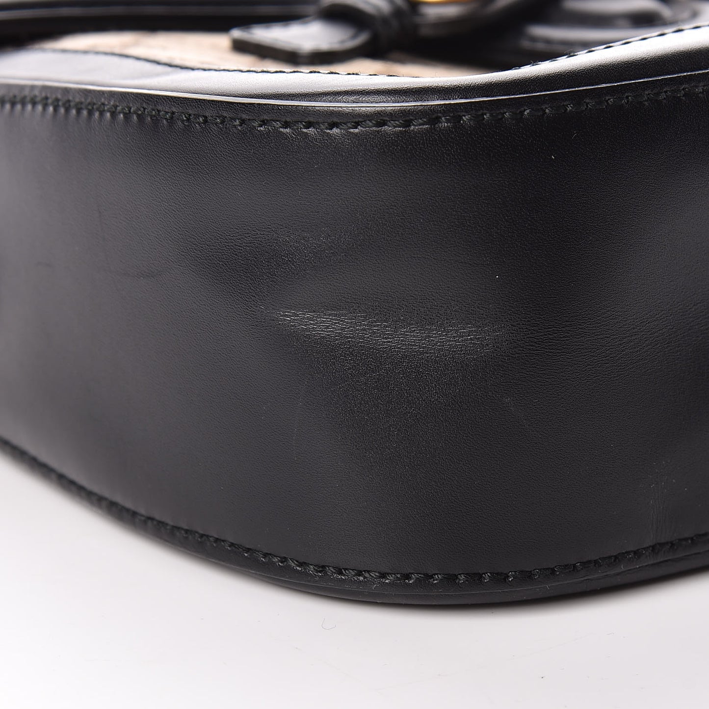 Monogram Ruinart Calfskin Medium Lady Web Shoulder Bag Beige Ebony Black