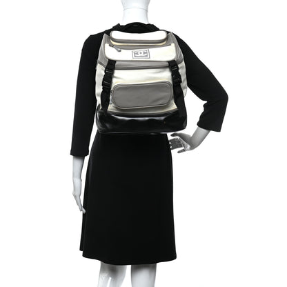 Chanel Nylon Sports Backpack Black White 2 of 18