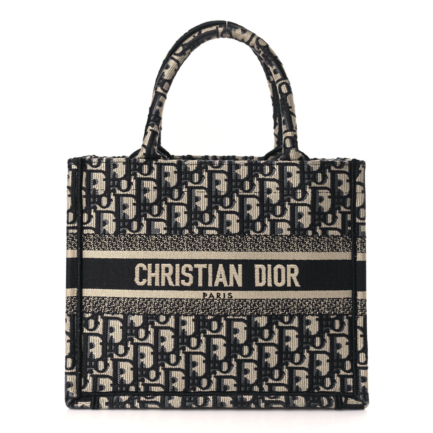 Christian Dior Oblique Small Book Tote Blue Multicolor 1 of 9