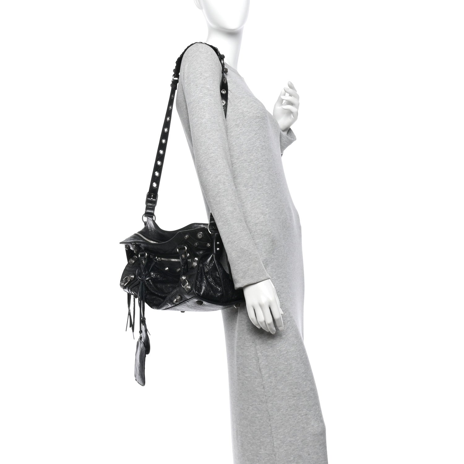 Balenciaga Agneau Arena Neo Cagole City Handbag Black 2 of 10