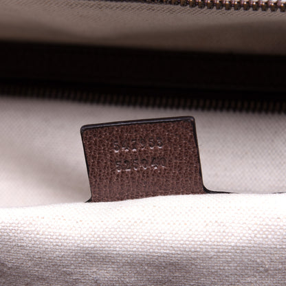 Gucci GG Supreme Monogram Textured Dollar Calfskin Web Medium Ophidia Carry-On Duffle Bag Beige Ebony New Acero 9 of 16