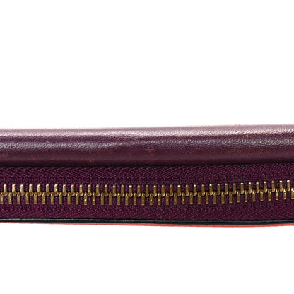 Chloe Calfskin Flap Long Wallet Orange Fizz Burgundy 12 of 12