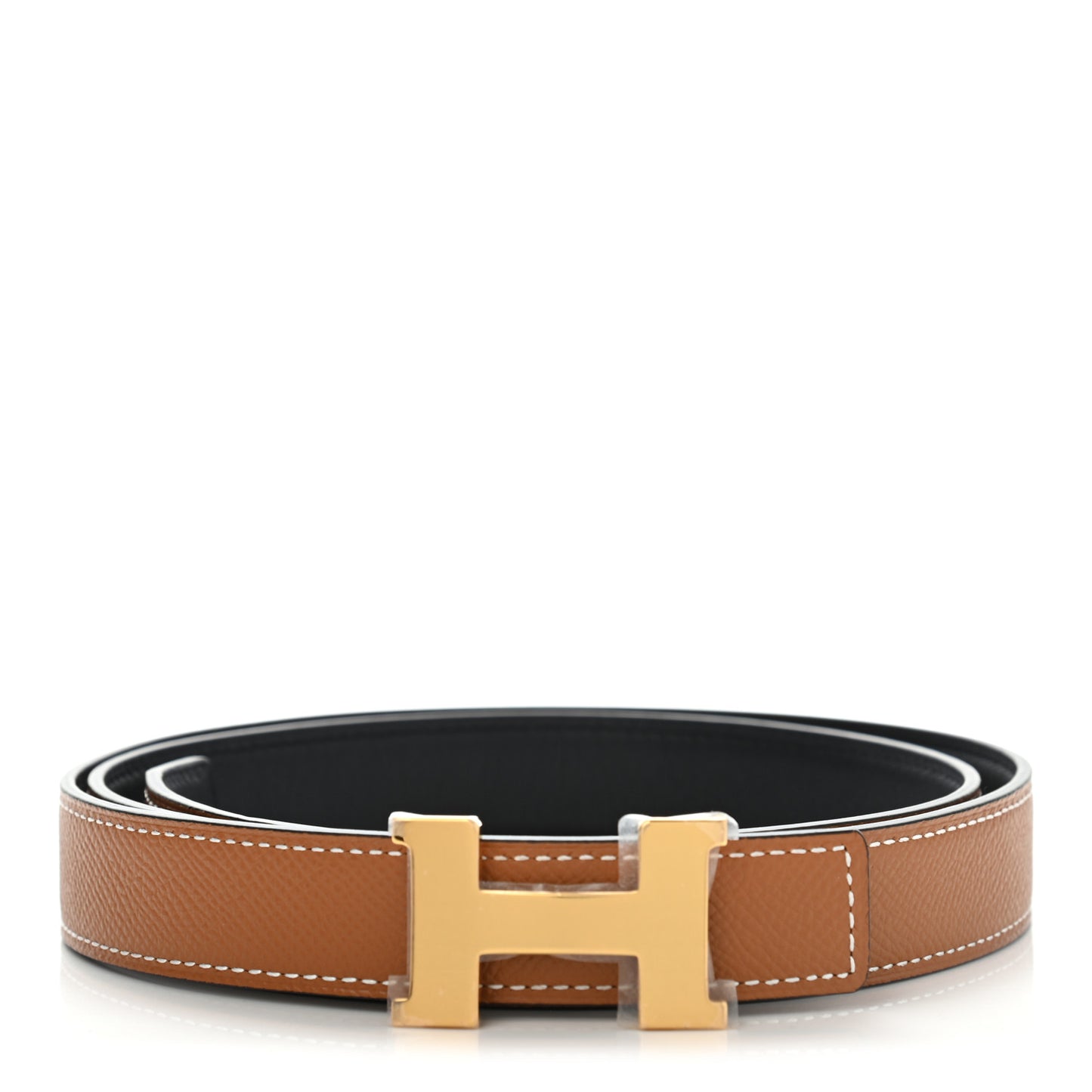 Swift Epsom 24mm Mini Constance H Belt 90 Black Gold