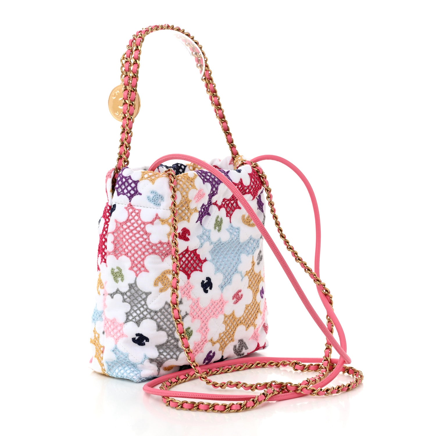 Chanel Lace Patchwork Mini Chanel 22 Multicolor 3 of 10