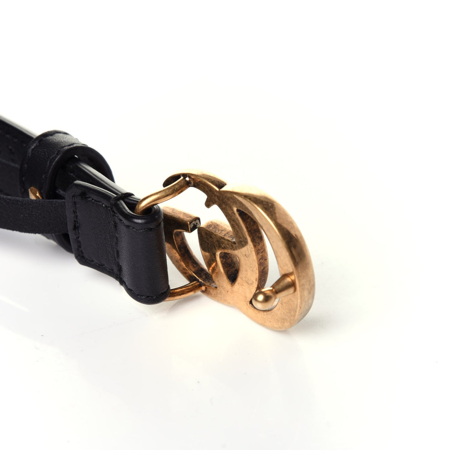 Calfskin Double G 20mm Belt 100 40 Black