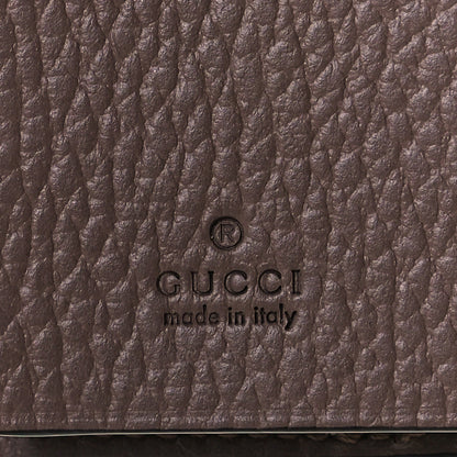 Gucci Dollar Calfskin GG Supreme Monogram GG Marmont 6 Key Holder Case Porcelain Rose Beige Ebony 6 of 8