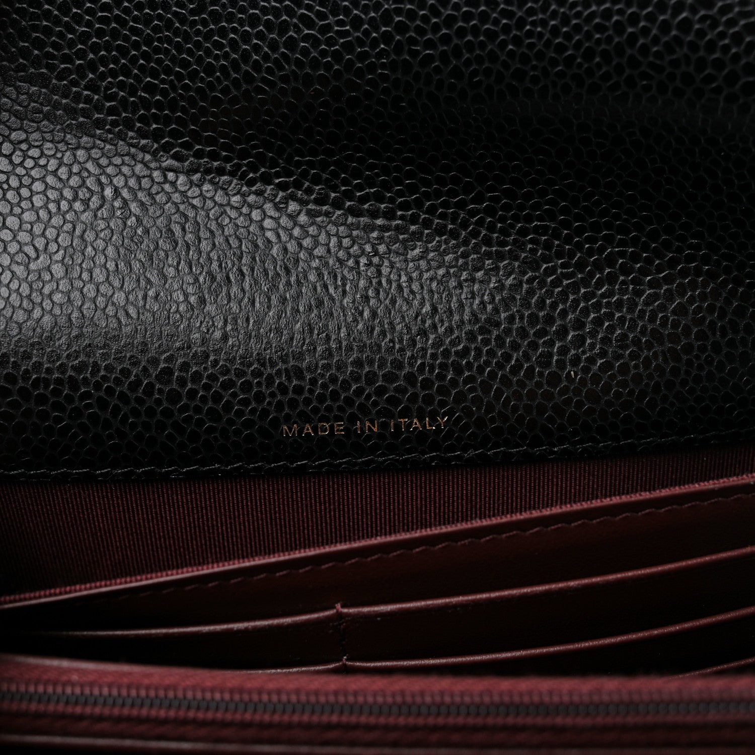 Chanel Caviar Quilted Large Gusset Flap Wallet Black 7 of 9