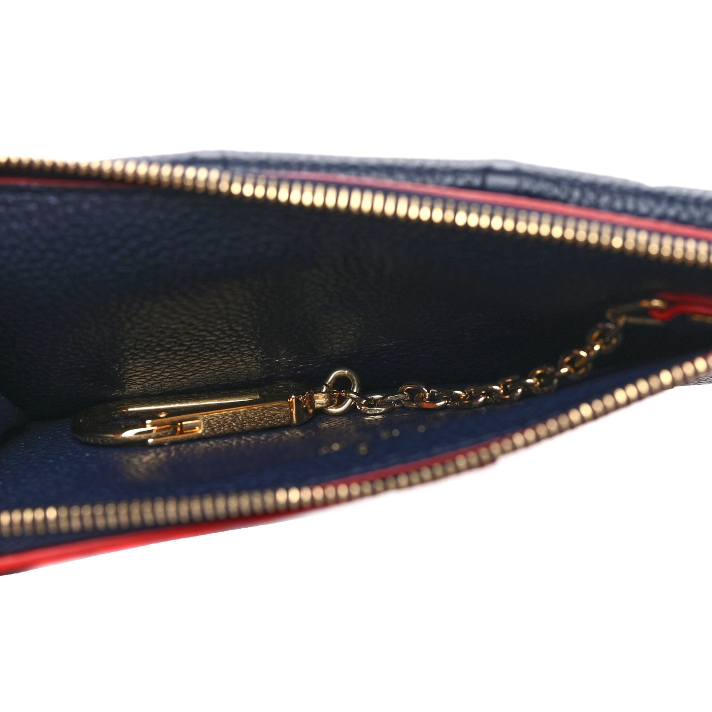 Empreinte Recto Verso Card Holder Marine Rouge