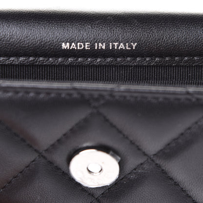 Chanel Lambskin Quilted CC Hook Card Holder So Black 7 of 12