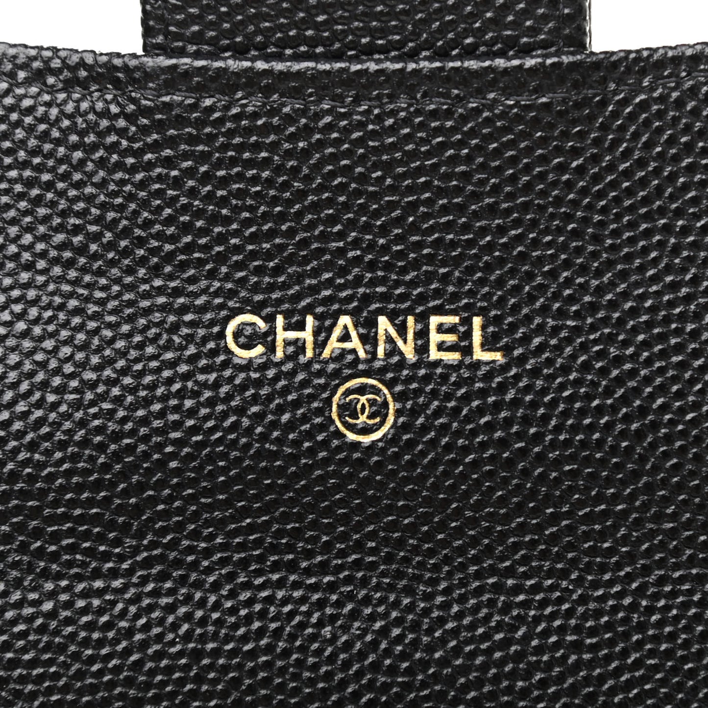 Caviar Quilted Medium Gusset Flap Wallet Black