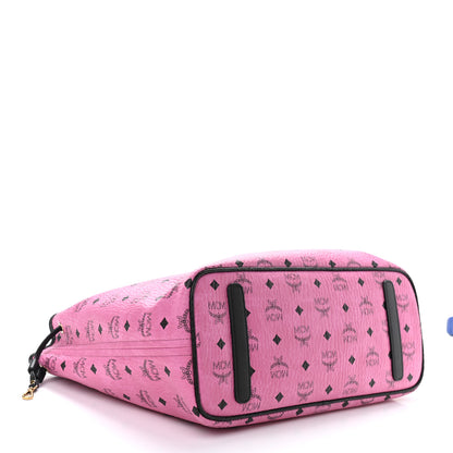 MCM Visetos Medium Reversible Liz Shopper Tote Pink 6 of 16