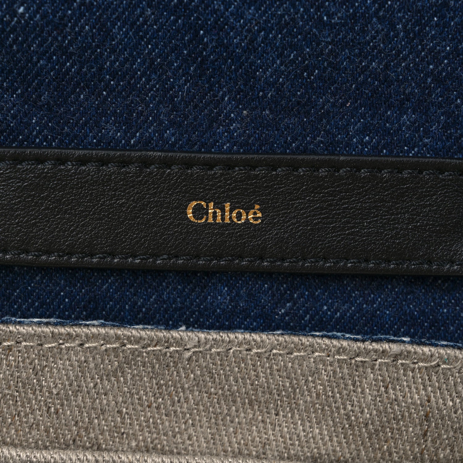 Chloe Denim Mini Penelope Soft Shoulder Bag Blue 6 of 11