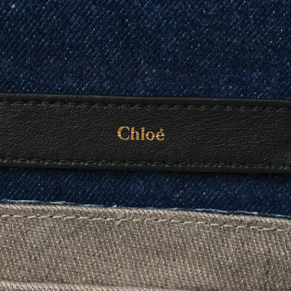 Chloe Denim Mini Penelope Soft Shoulder Bag Blue 6 of 11