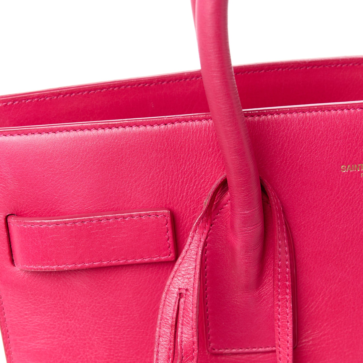 Saint Laurent Calfskin Small Sac De Jour Lipstick Pink 15 of 16