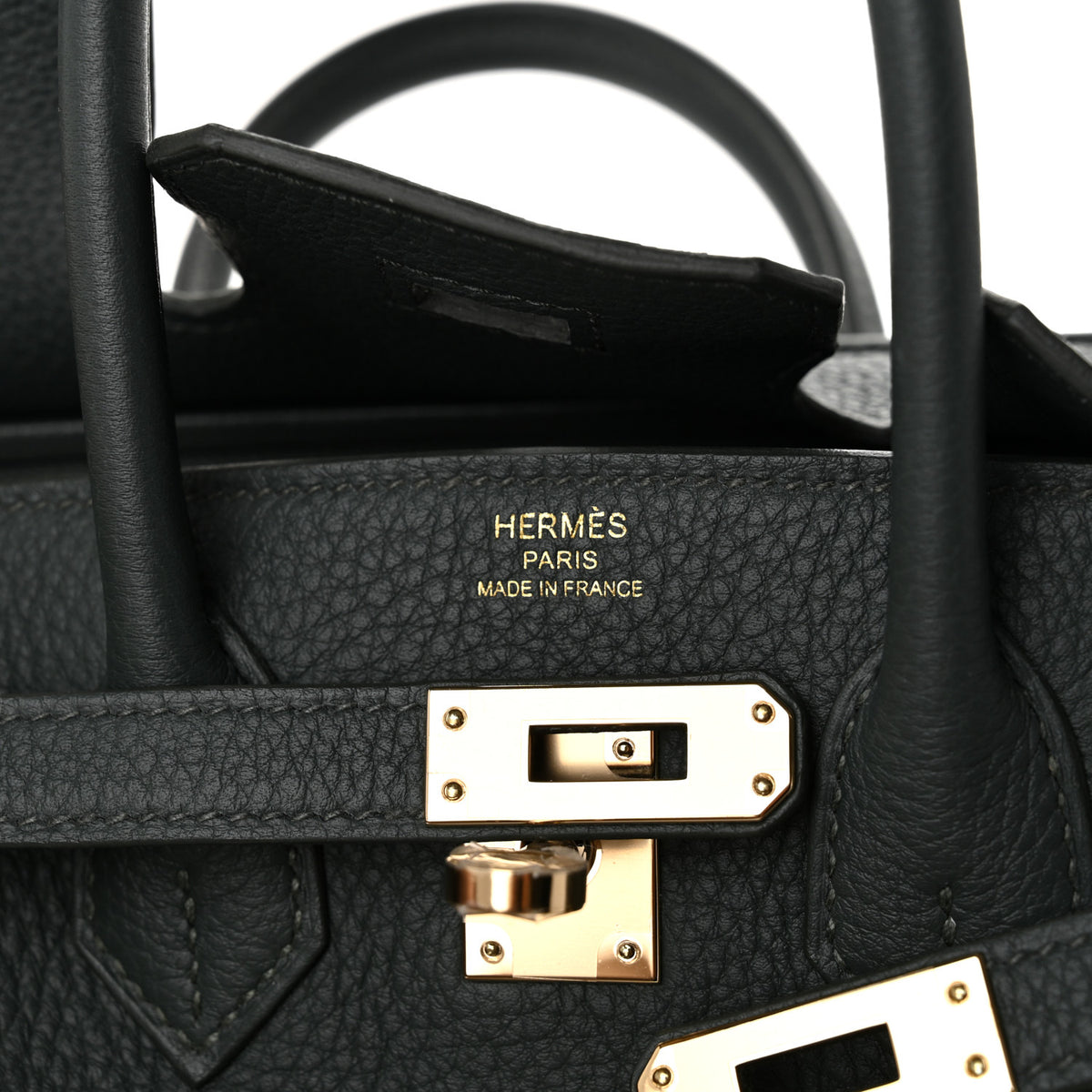 Hermes Togo Birkin 25 Vert Mangrove 5 of 9
