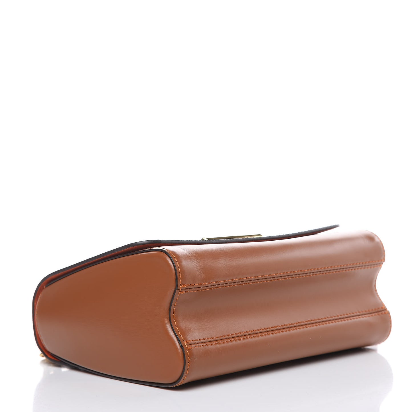 Calfskin Catogram Twist Shoulder Bag MM Marron