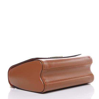 Louis Vuitton Calfskin Catogram Twist Shoulder Bag MM Marron 4 of 9