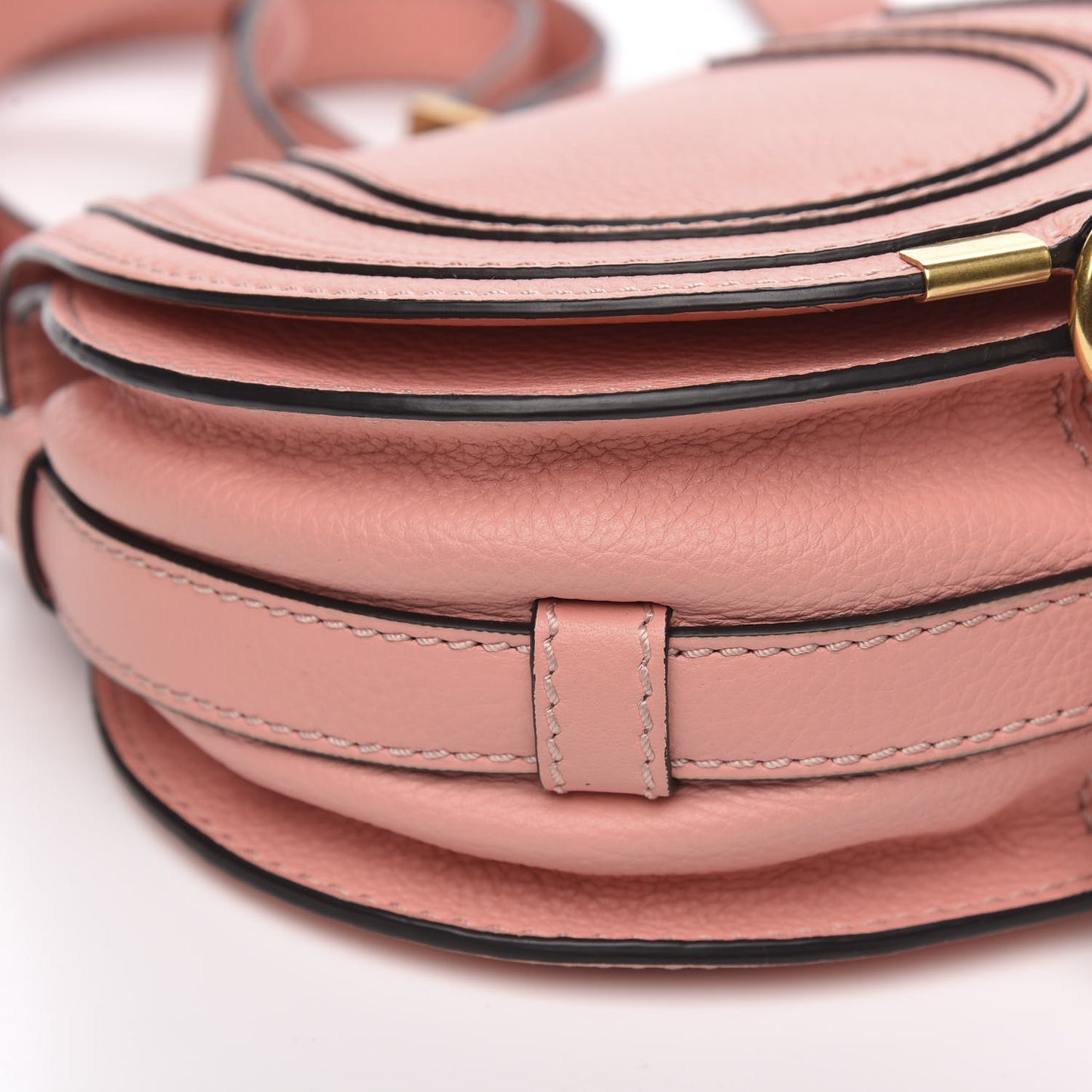 Calfskin Mini Marcie Round Crossbody Bag Anemone