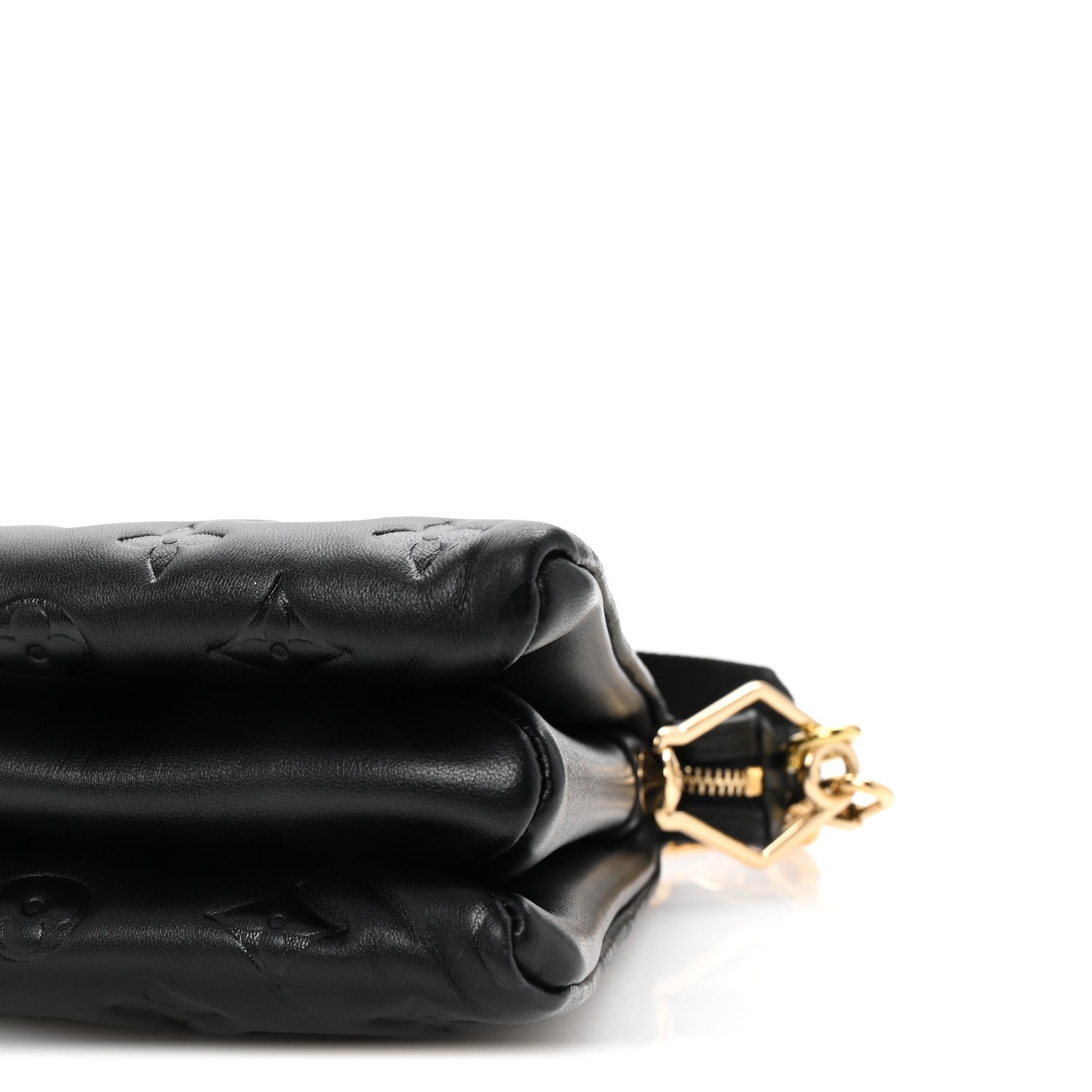 Louis Vuitton Lambskin Embossed Monogram Coussin PM Black 9 of 9