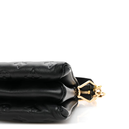 Louis Vuitton Lambskin Embossed Monogram Coussin PM Black 9 of 9