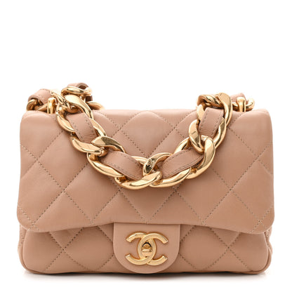 Chanel Lambskin Quilted Small CC Funky Town Flap Beige 1 of 10