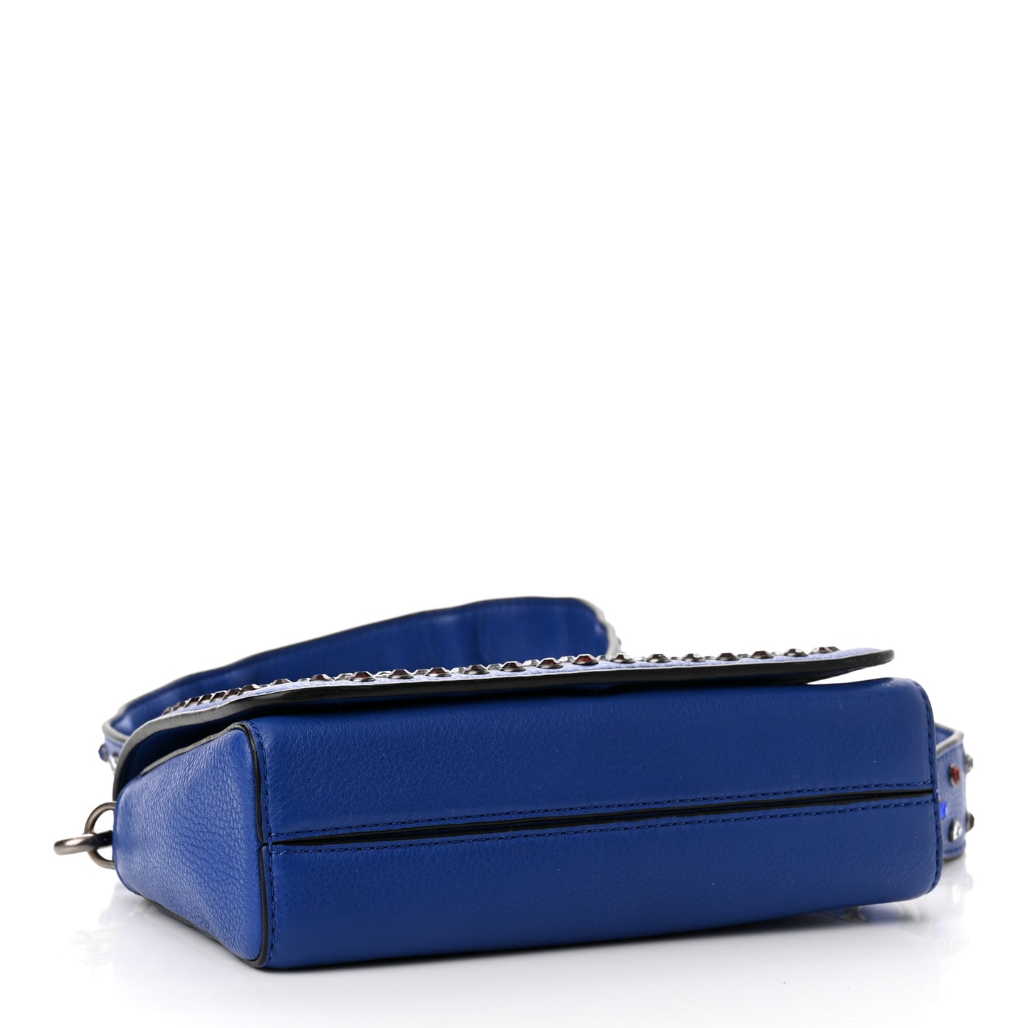 Calfskin Crystal Pretty Young Thing Crossbody Cobalt Blue