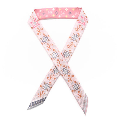 Louis Vuitton Silk Monogram Flowers Forever Bandeau Rose Clair 1 of 3