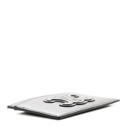 Celine Smooth Lambskin Triomphe Card Holder Black 4 of 8