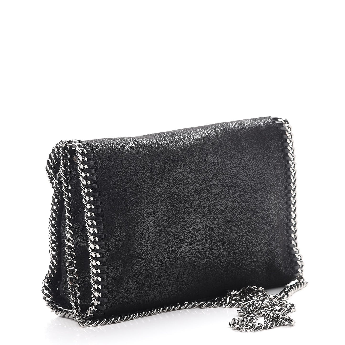 Shaggy Deer Mini Falabella Shoulder Bag Black