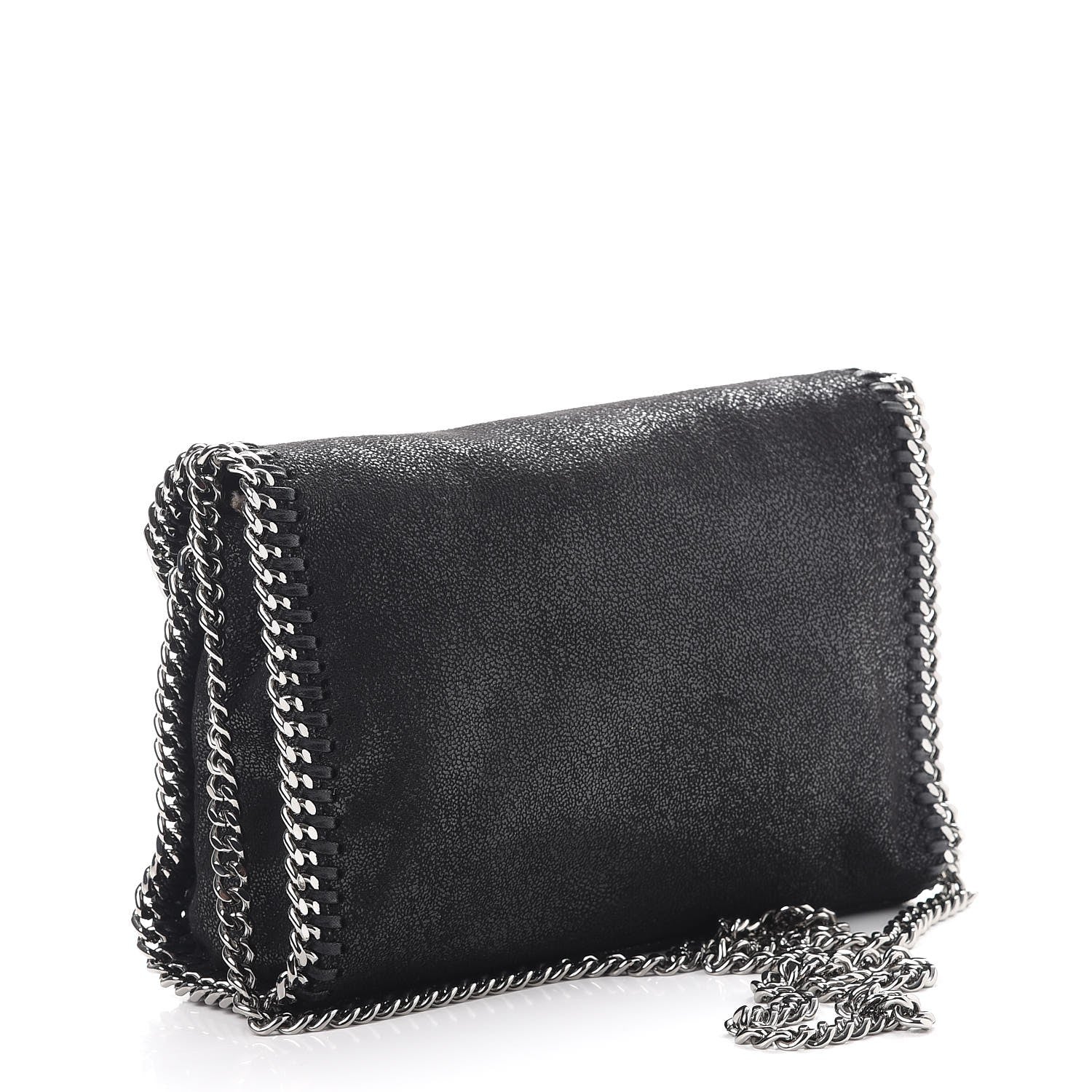 Stella McCartney Shaggy Deer Mini Falabella Shoulder Bag Black 4 of 8