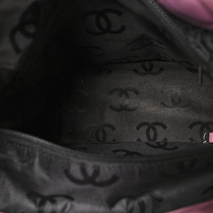 Chanel Calfskin Quilted Medium Cambon Tote Pink Black 5 of 13