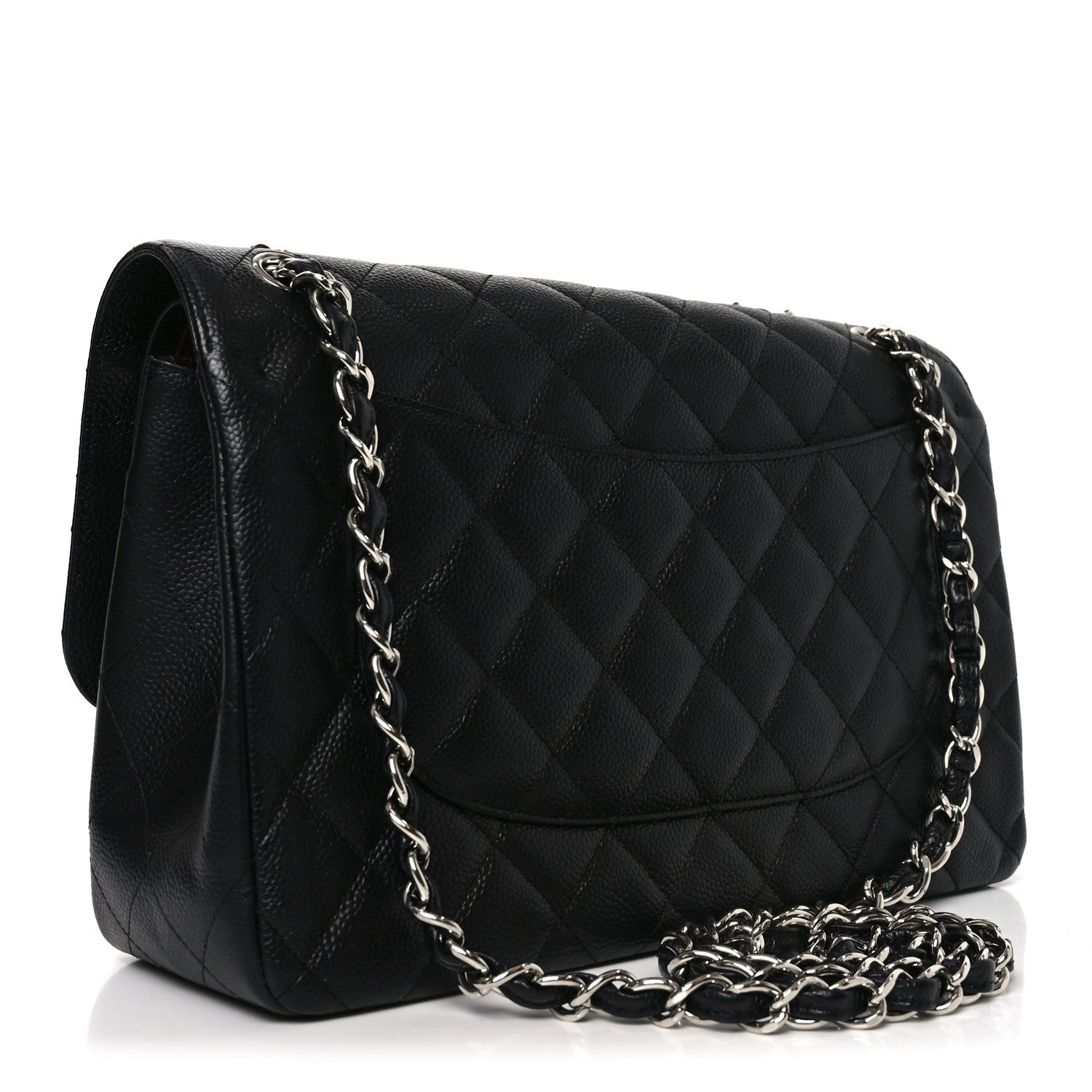 Chanel Caviar Quilted Jumbo Double Flap Black 3 of 11